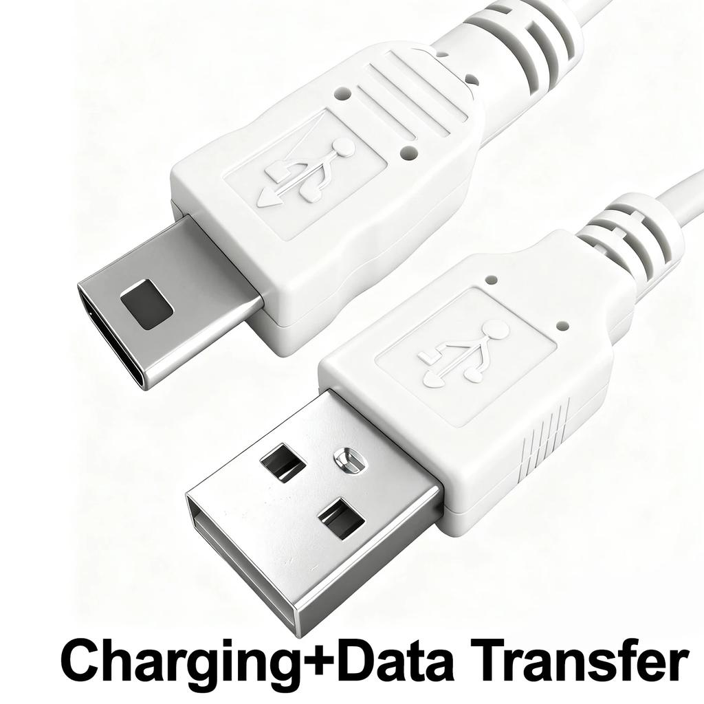 Mini USB Cable USB To Mini B Male Quick Charging Cables for MP3 MP4 Player Car DVR GPS Camera High-speed Data Transfer Wire Cord