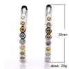 BELLA BOX Chic U Hoop Earrings with CZ Stone for Women Simple Stylish Design 2021 Trend Female Earrings Statement Jewelry