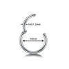 6/8/10/12mm Stainless Steel Nose Rings Hoop for Women Men 18G 16G Cartilage Piercing Body Jewelry Segment Lip Ring