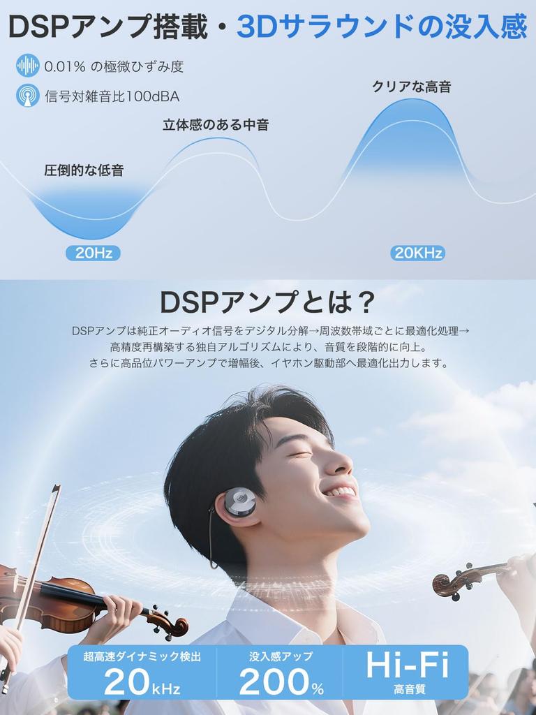 Earaku Open Bluetooth Design Unprecedented In the Perfect for and Working from These Wireless Earbuds Are Waterproof and with Physical Sound Leak and