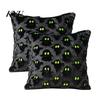 Cozy Halloween Ghost Cushion Covers 2Pcs Covers, Plush Throw Pillow 18x18 Decorative Pillowcase Inch Cases for Sofa Bed Couch Chair Theme Home