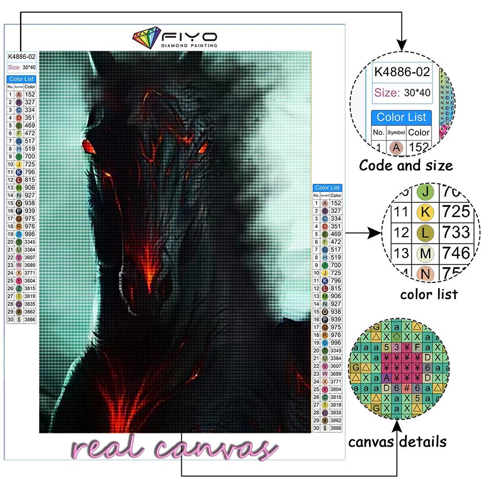 5D Diamond Painting Animal Horse  DIY Diamond Embroidery Rhinestone Home Decoration