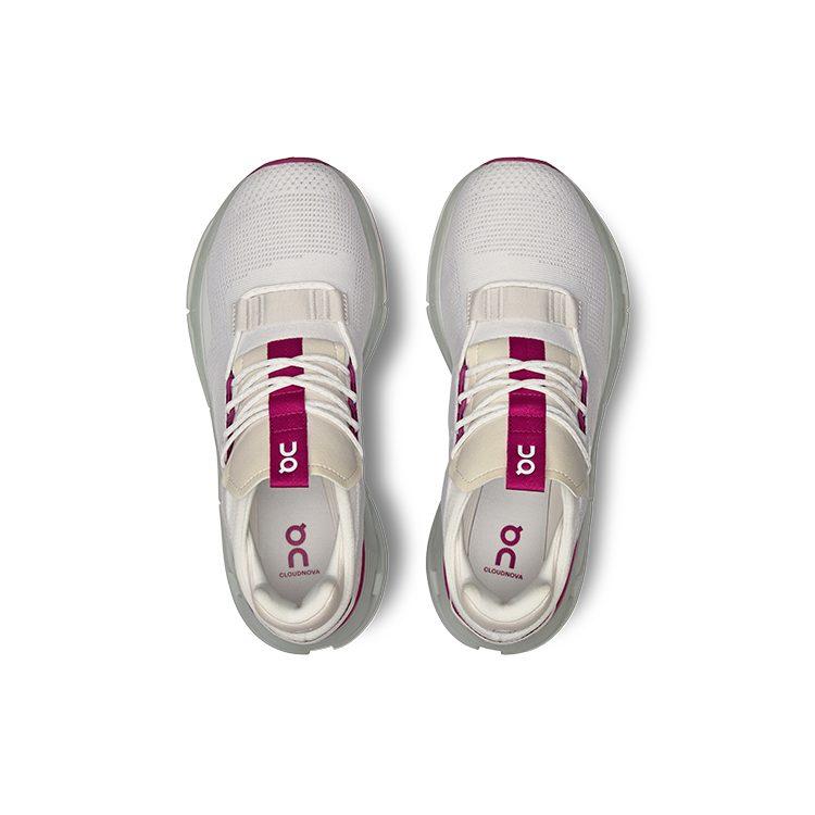 On Women's Cloudnova 'Undyed White CarnatiOn' 26.98125