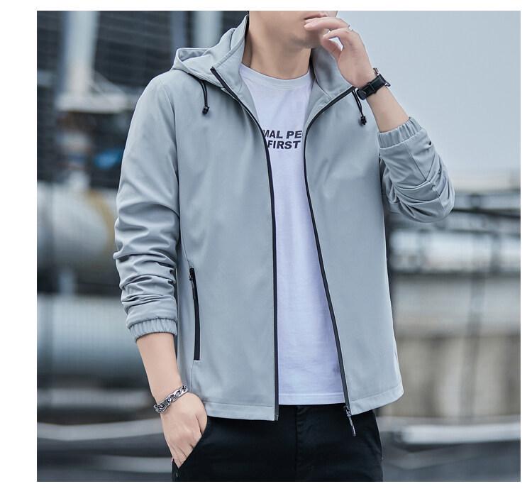 2024 Men's Trendy Hooded Jacket: Spring/Autumn Casual Sports Fashion