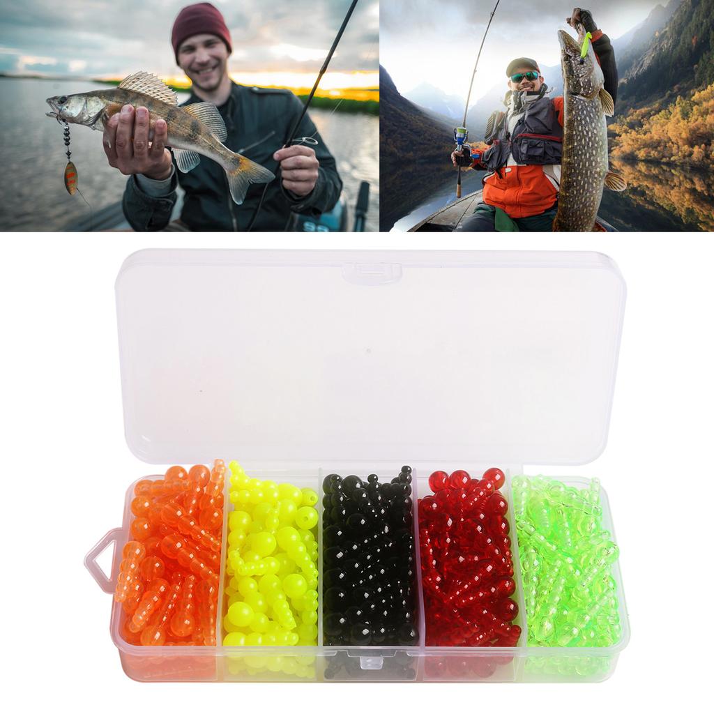 250Pcs Fishing Inline Spinner Rig Lures Making Supply Trout Fishing Beads Lures Tackle Stacked Fishing Beads Set