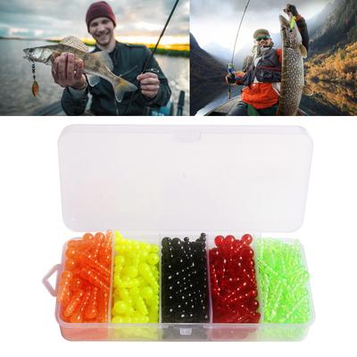 250Pcs Fishing Inline Spinner Rig Lures Making Supply Trout Fishing Beads Lures Tackle Stacked Fishing Beads Set