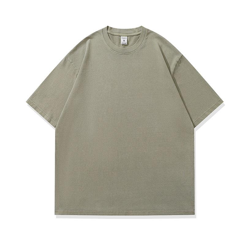 American High Street Retro Old Washed Light Version Short-Sleeved T-Shirt Loose Pod Printing Bottoming T-Shirt Men
