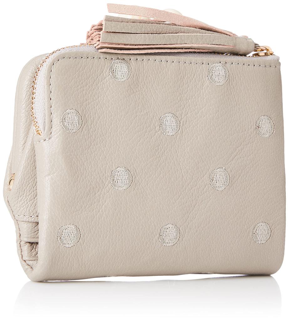 Perche Acrylic Bead Clasp Bifold Genuine One Size Wallet, Women's, Leather, 08-06-03160, GYDOT,