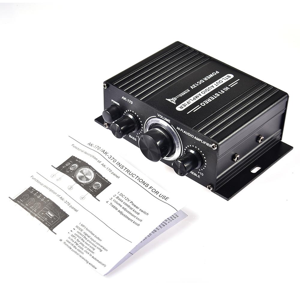 12В Усилитель HiFi Автомобильная Стереосистема Музыкальный Приемник FM MP3 Усилитель Мощности