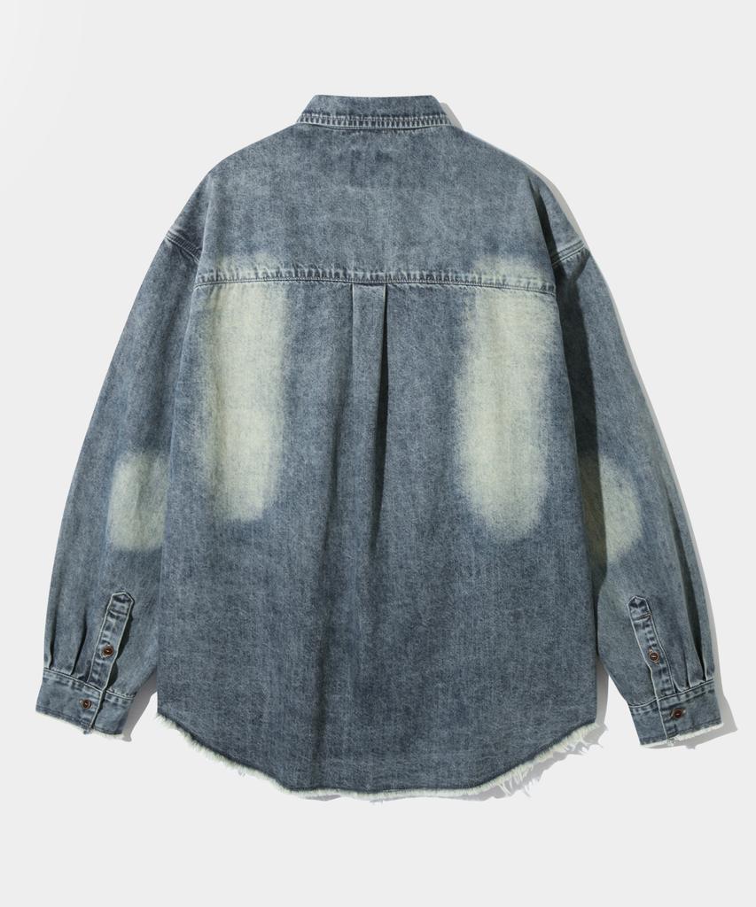 Dimiteulibeullaeg Cutoff Denim Work Shirt_Dust Indigo