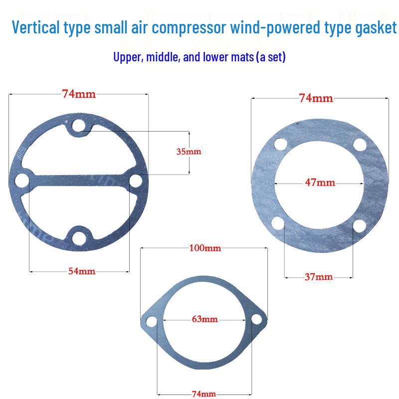 Ribao Air Compressor Piston Accessories: Paper Gasket, Cylinder Head, Liner, Asbestos Sealing Gasket