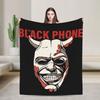 The Black Phone Horror Movie Blankets  Decorative Flannel Throw Blanket For Home Decor Soft Warm Design Quality Bedspread Gift