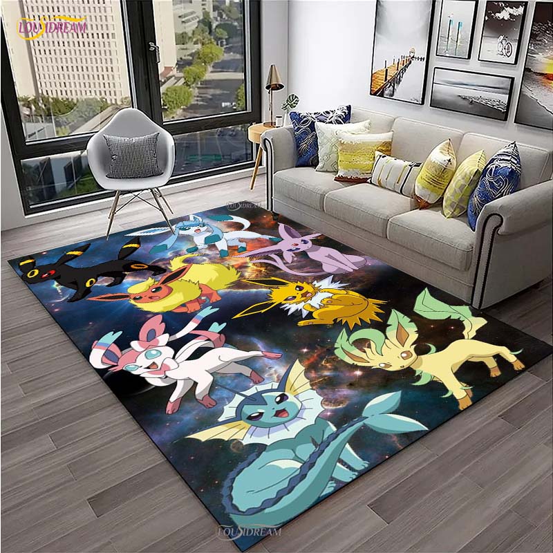 Pokemon Pikachu Κινούμενα Σχέδια Anime Χαριτωμένο Χαλί για Σαλόνι Υπνοδωμάτιο Χαλί Κουζίνας Πόρτας Παιδικό Αντιολισθητικό Πατάκι Δαπέδου Alfombra Δώρο Γενεθλίων