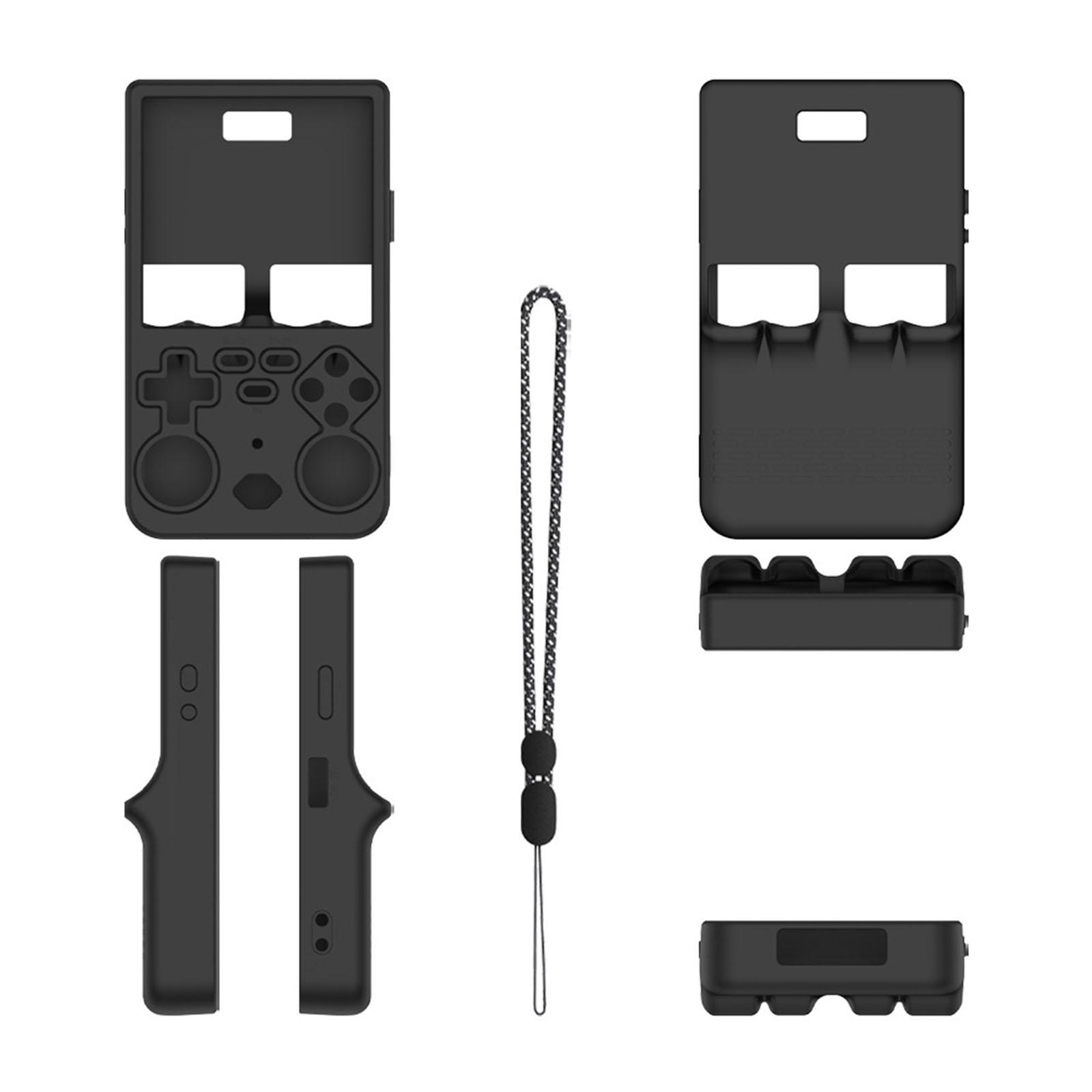 

Silicone Cover for R36 Ultra Against Scratch and Drop-Black Handheld Storage Protective Cover with Lanyard for Men and Women