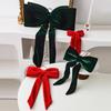 Christmas Long Velvet Bow Christmas Tree Decoration Pendant Christmas Tree Bow Decoration Large Bow Christmas Tree Door Pendant