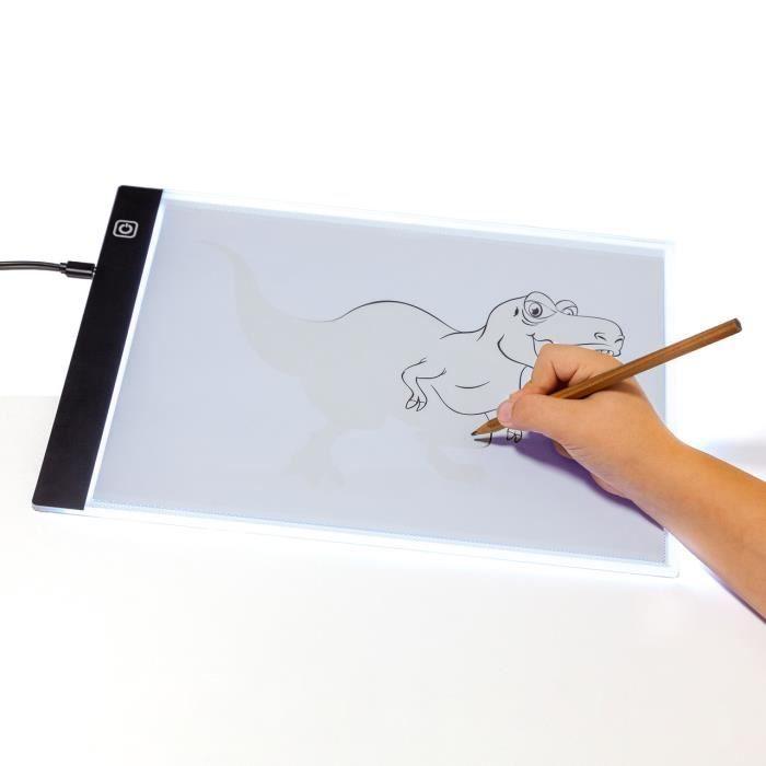 Tablette Lumineuse A4 - MOLTO - Magic Projector - Multicolor - Blanc - Pour Enfant