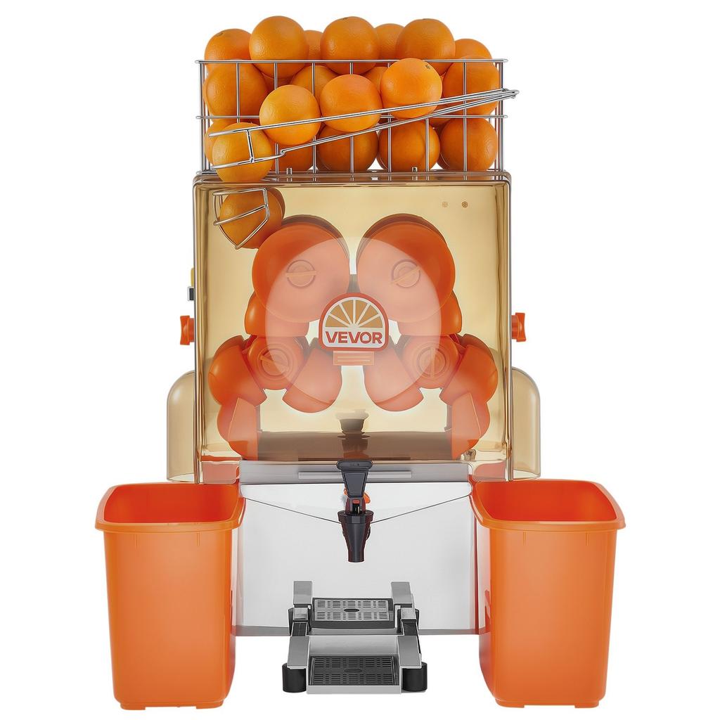 Commercial Orange Juicer Machine, 120W Electric Orange Juice Press, Stainless Steel Orange Squeezer for 20 per Minute, Lemon Citrus Pomegranates