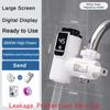 Electric Faucet Stainless Steel Hot and Cold Dual-purpose Faucet Temperature Digital Display Electricity Isolation Instant Hot Water Faucet