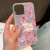 Handyhüllen für iPhone 11 13 15 Pro Max 12 14 Pro Max Hülle iPhone 16 15 Plus 13 Pro 12 Frosted Texture Painted Cartoon Flowers