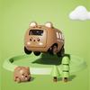 Tiger Cute Cartoon Bear Rabbit Design Inertia Catapult Bus Toys Children