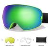 SKI Goggles Anti-Fog Snowboard UV400 Outdoor Sports Snowmobile Ski Mask Men Women Glasses with Replacement Lens Free Gifts