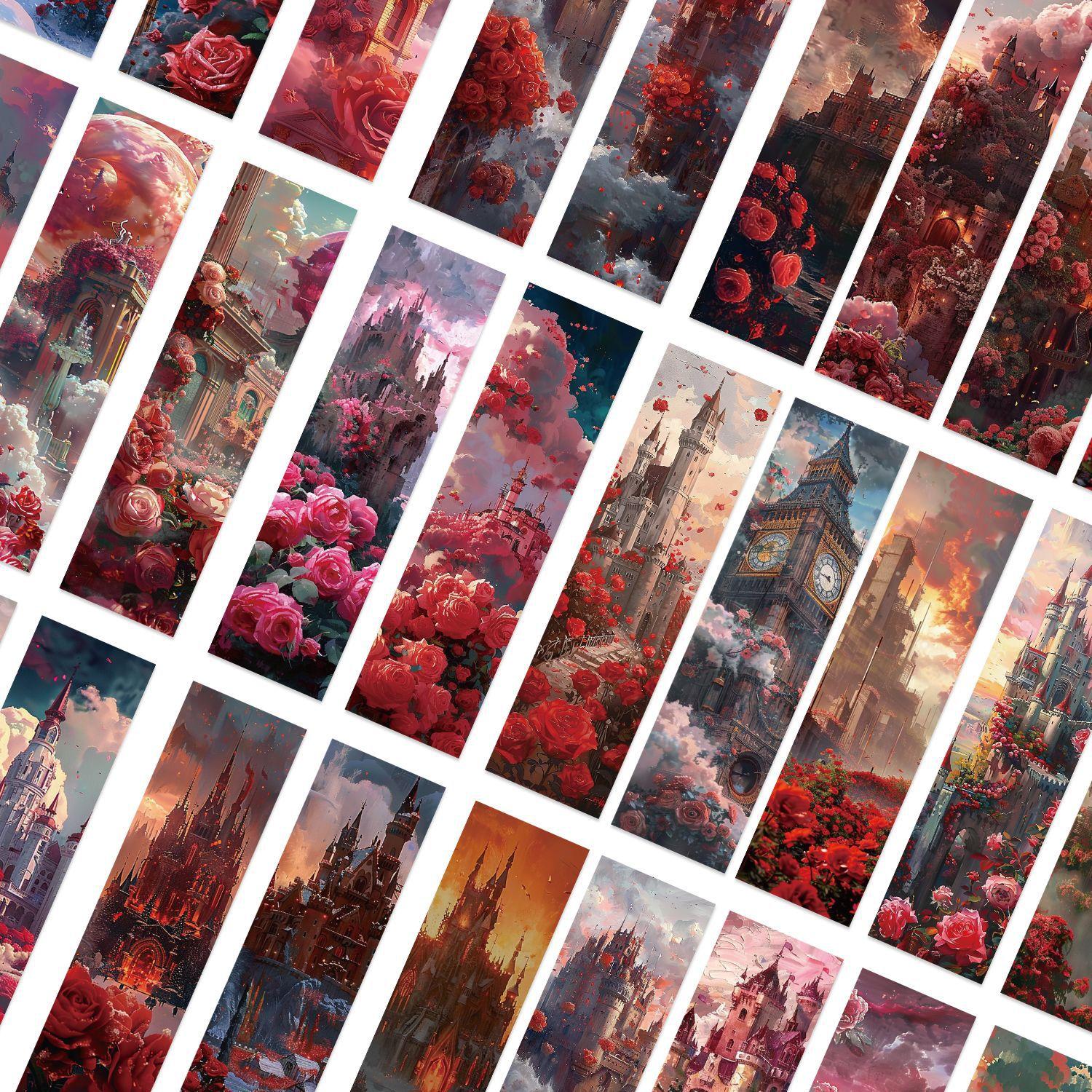 

30 листов, закладка в китайском стиле в стиле ретро, ​​винтажная закладка с изображением гор, сценарная закладка, закладка для скрапбукинга для студентов, школьные принадлежности 30pcs