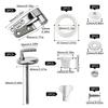 As Shown Toilet Seat Hinges Toilet Seat Attachment Stainless Steel Construction Rust Resistant Quiet Operation