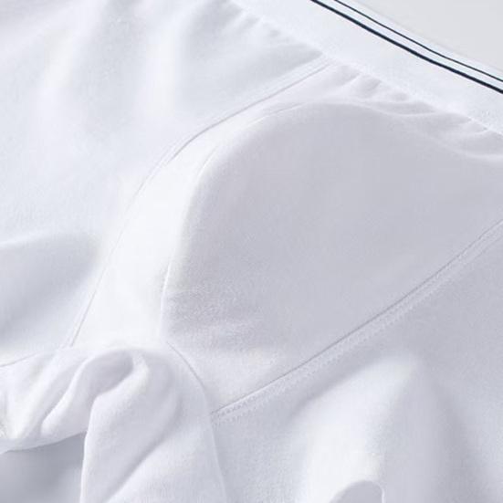 Men Boxer Underwear Elastic Mid-Waist Design U-Convex Shorts Briefs Smooth