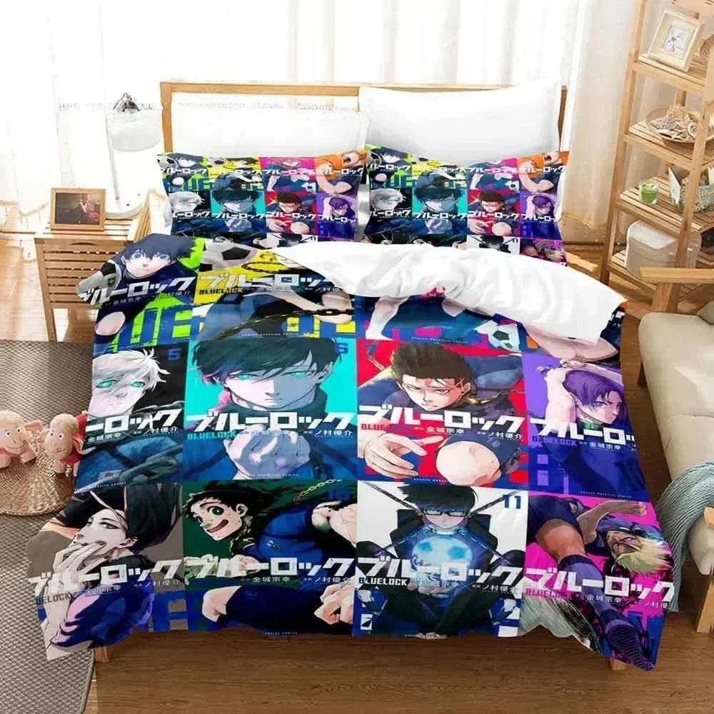 

Fashion 3D Print Bluelock Bedding Set Printed Bed Set With Pillowcase Bed Duvet Cover Soft Queen King Size Bedclothes Home 70x133cm 2pcs