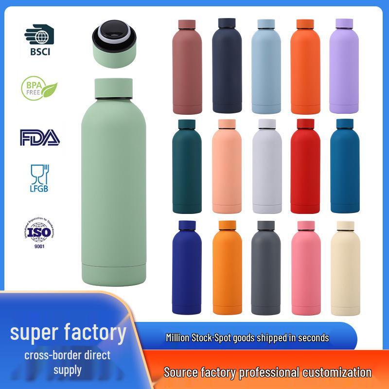 Stainless Steel Double-Layer Vacuum Insulated Small Mouth Sports Water Bottle