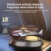 Solar Rotating Helicopter Aromatherapy Car Air Freshener Alloy + Abs Wooden Aromatherapy Machine Car Aromatherapy Aircraft