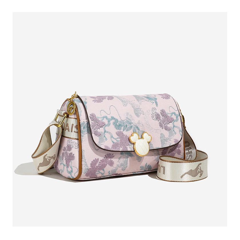 Ielgy New Chinese Style Messenger Small Square Bag Large Capacity Chinese Style Casual Shoulder Bag Simple Boston Pillow Bag