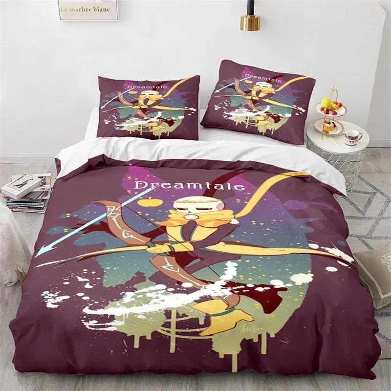 Game Undertale Frisk Sans Bedding Set Boys Girls Twin  Queen Size Duvet Cover Pillowcase Bed Kids Adult Home Textileextile