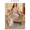 Large Size Camisole Sling+Pants Pajamas Women Bathrobe Sexy Dressing Gown Home Dress Ice Silk Homewear Suit