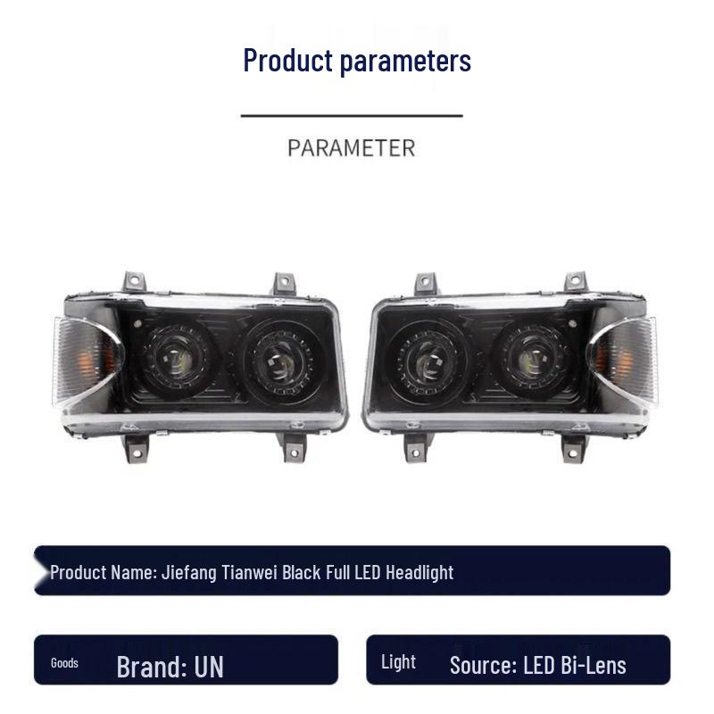 Super Bright LED Front Headlight Assembly with Turn Signal for Jiefang Tianv, Hanv, Tuwv, Luwv, Tianwei, Hanwei Models