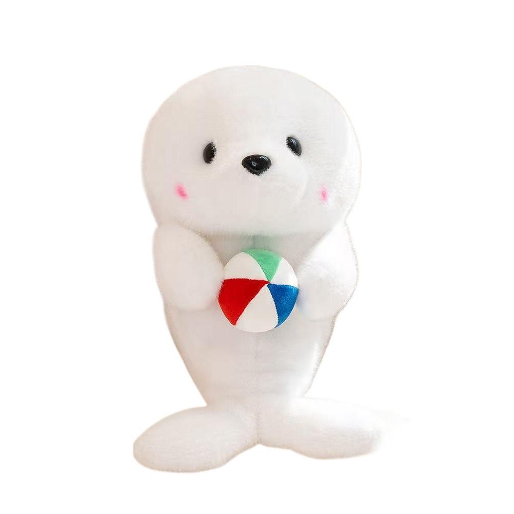 

Latest Ball Carrying Ocean Series Doll Kawaii Stuffed Plush Toy Handmade Doll Cartoon Anime Cute Children s Birthday Gift Doll 25cm белый