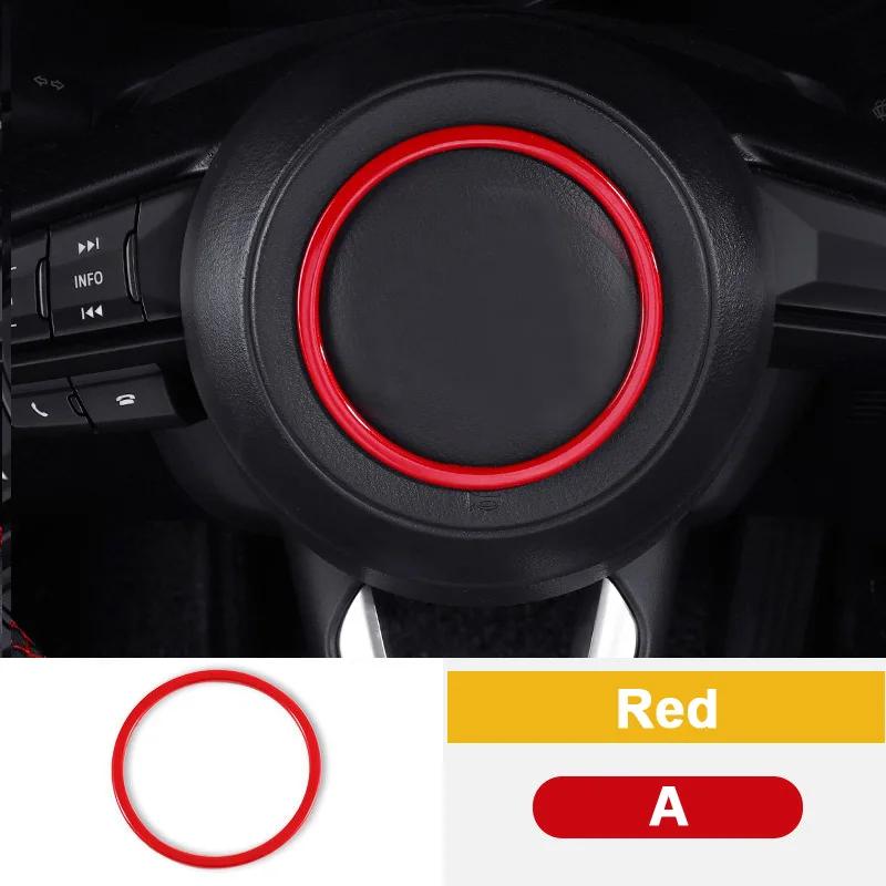 Car Steering Wheel Trim Circle Sequ Cover Sticker Moulding For Mazda CX-3 CX-5 2 Demio M3 Axela M6 Atenza 2017 2018