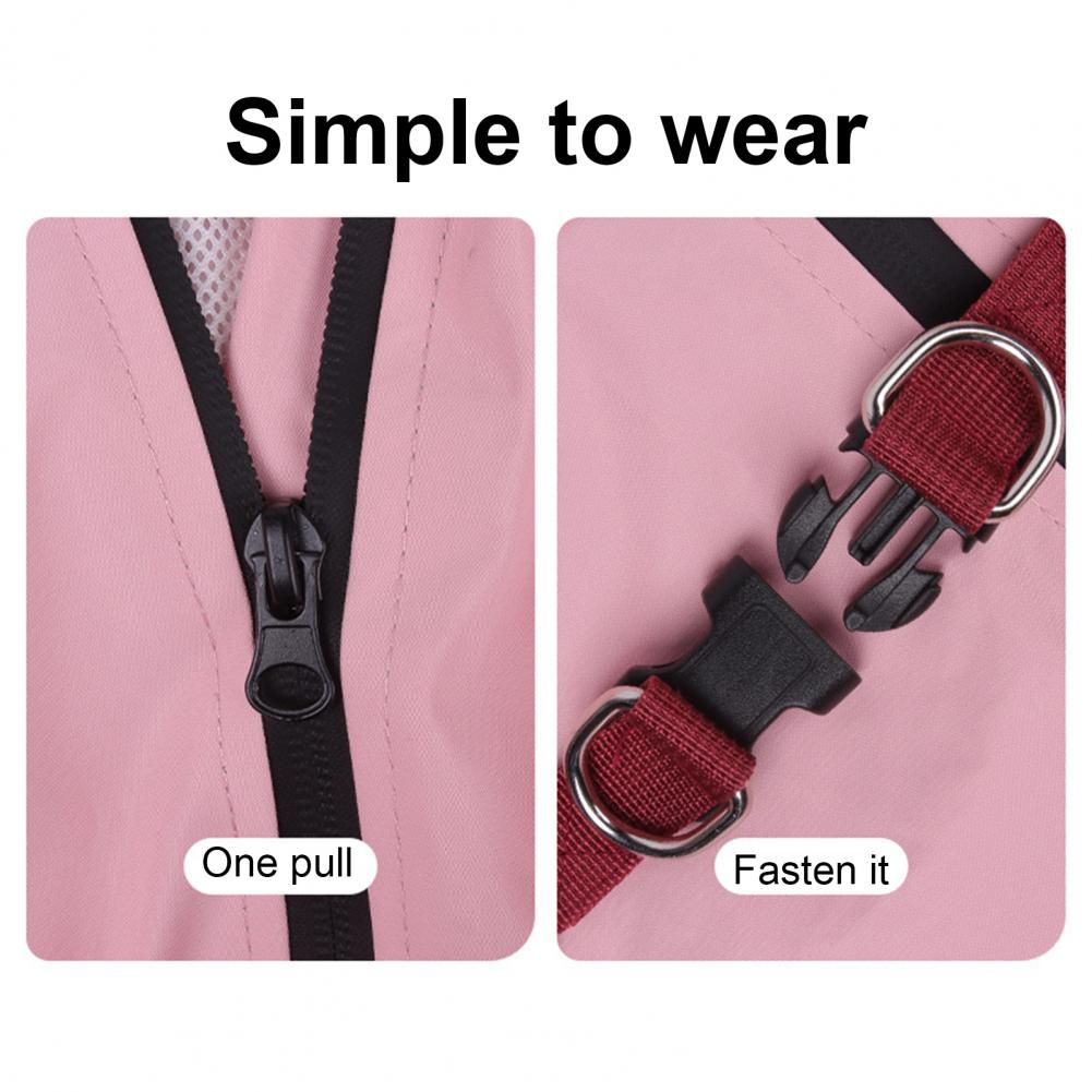 Dog Raincoat with Spiral Elastic Feet Removable Hood Dog Rain Jacket Hooded Waterproof Dog Raincoat for Small to Pets for Medium