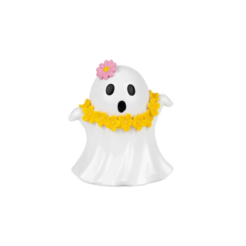Halloween Ghost Figurine Tabletop Decoration Summer Themed Ghost Ornament for Indoor Outdoor Seasonal Holiday Display