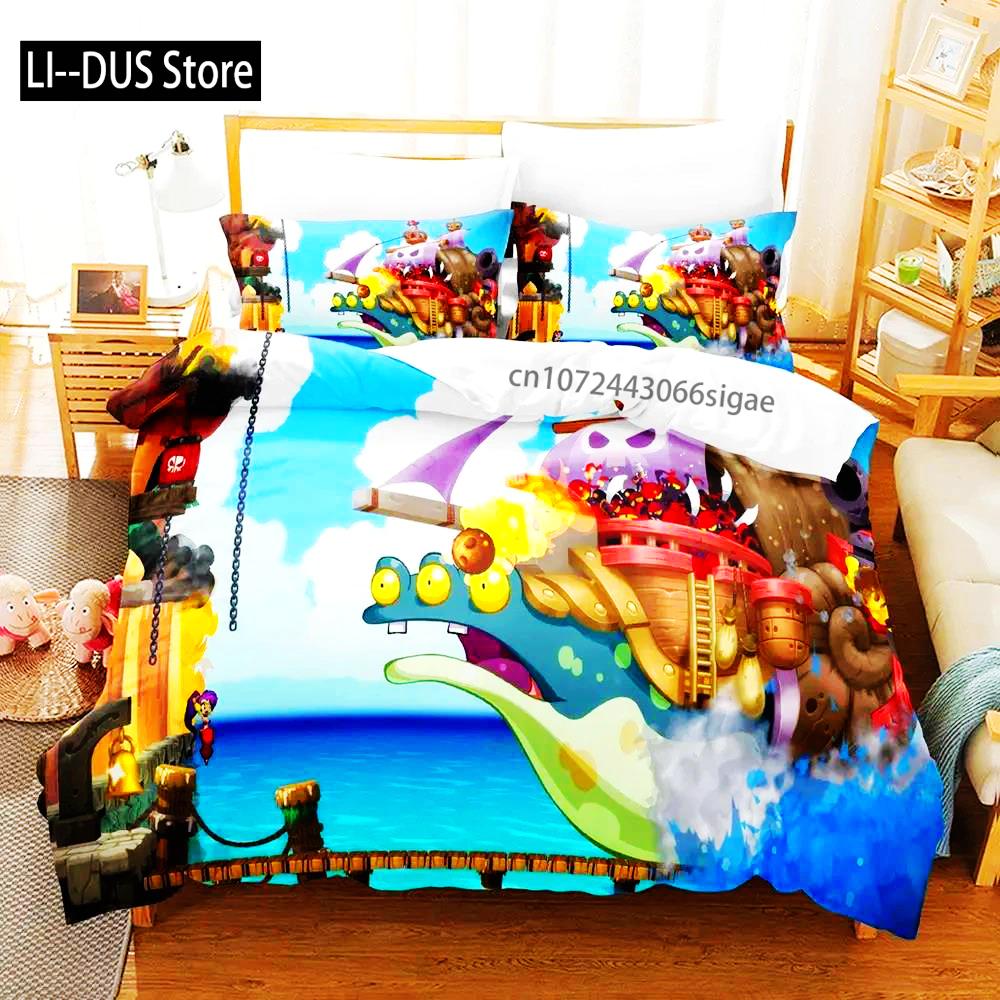 Shantae Half-Genie Hero Adult Boys Bedding Single Twin Full Queen King Size Duvet Cover Set Bedroom Anime 2023