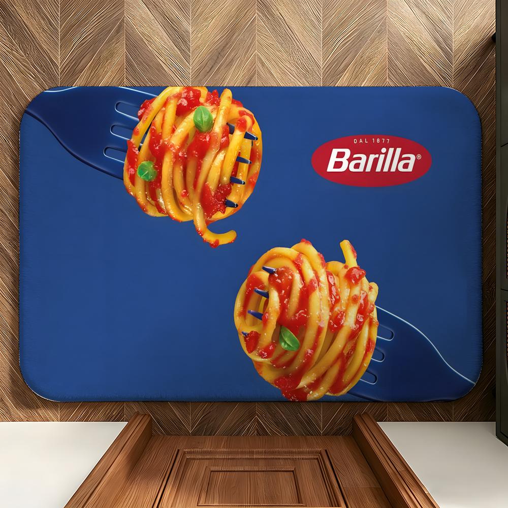 Dywanik podłogowy Food B-Barilla Miękki flanelowy wycieraczka przed drzwi antypoślizgowa chłonna dywanik do łazienki sypialni
