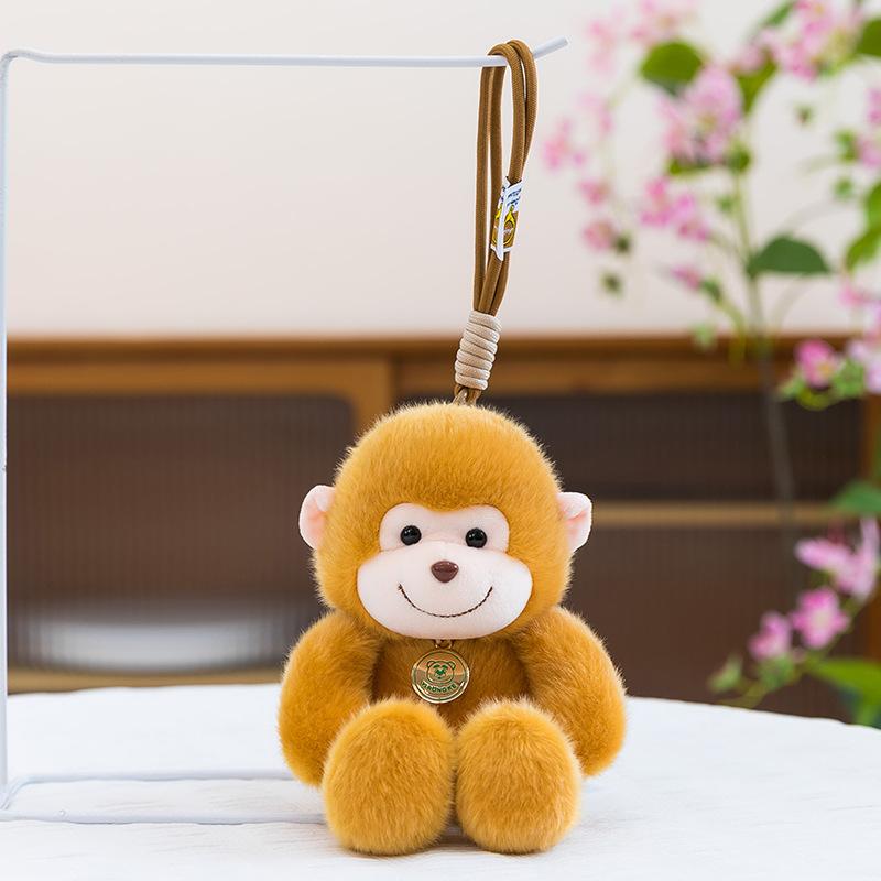 Running Animal Doll Plush Toy Cute Panda Bag Keychain Doll Doll Gift