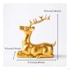 Deer Figurine Tabletop Sculpture Resin Animal Statue for Entryway, Cellar Rack Cabinet, Study