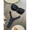 Bikini Micro Push Up Trajes de Baño para Mujer 2026 Sexy Ropa de Baño Femenina Conjunto de Bikini Brasileño Tanga Biquini Trajes de Baño Color Sólido Ropa de Playa