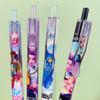 Kpop Demon Hunter Series Gel Pen Blind Box 0.5mm Black Ink Push Type Anime Cartoon Pens Student Writing School Supplies