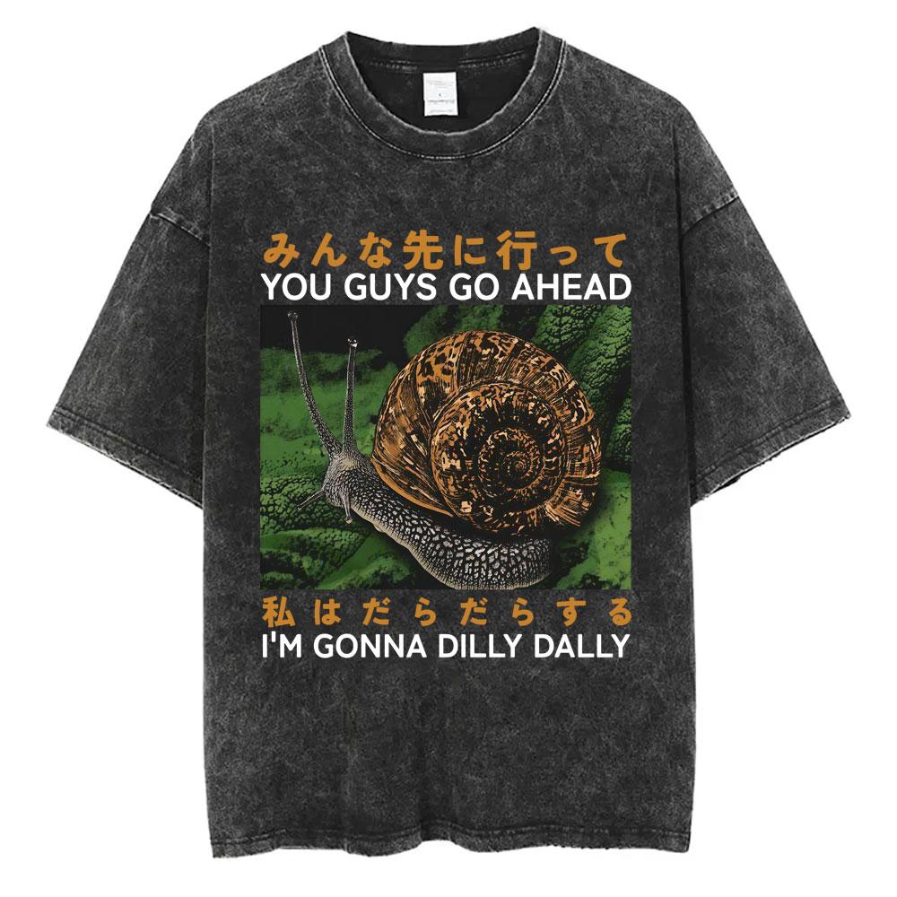 Ich will einen perfekten Körper Ich will eine perfekte Seele T-Shirt Lustige Capybara im japanischen Stil Vintage-gewaschenes T-Shirt Herren Oversized T-Shirts Oberteile