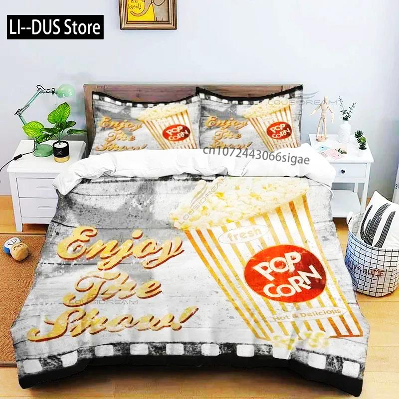 Movie Film Clap Board Patterns Comforter Bedding Set,Duvet Cover Bed Set Quilt Cover Pillowcase,King Queen Size Bedding Set