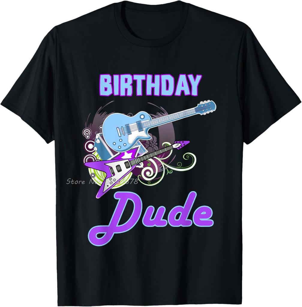 Cool Oversized Tshirt Birthday Dude Rock Star Boy Guy Party Day Music Lover Cotton Tshirt Unisexs Clothing Unisex Tops Tees