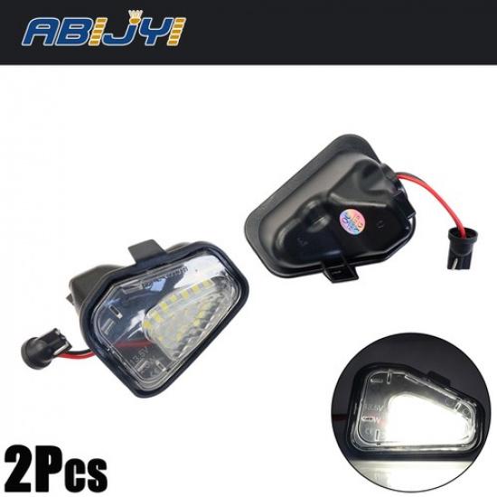 2Pcs LED Side Mirror Puddle Lights Lamps For Vw Volkswagen EOS Passat B7 CC