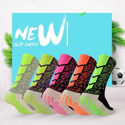 Men's Anti-Slip Football Socks (Mid-Calf, Towel Bottom)